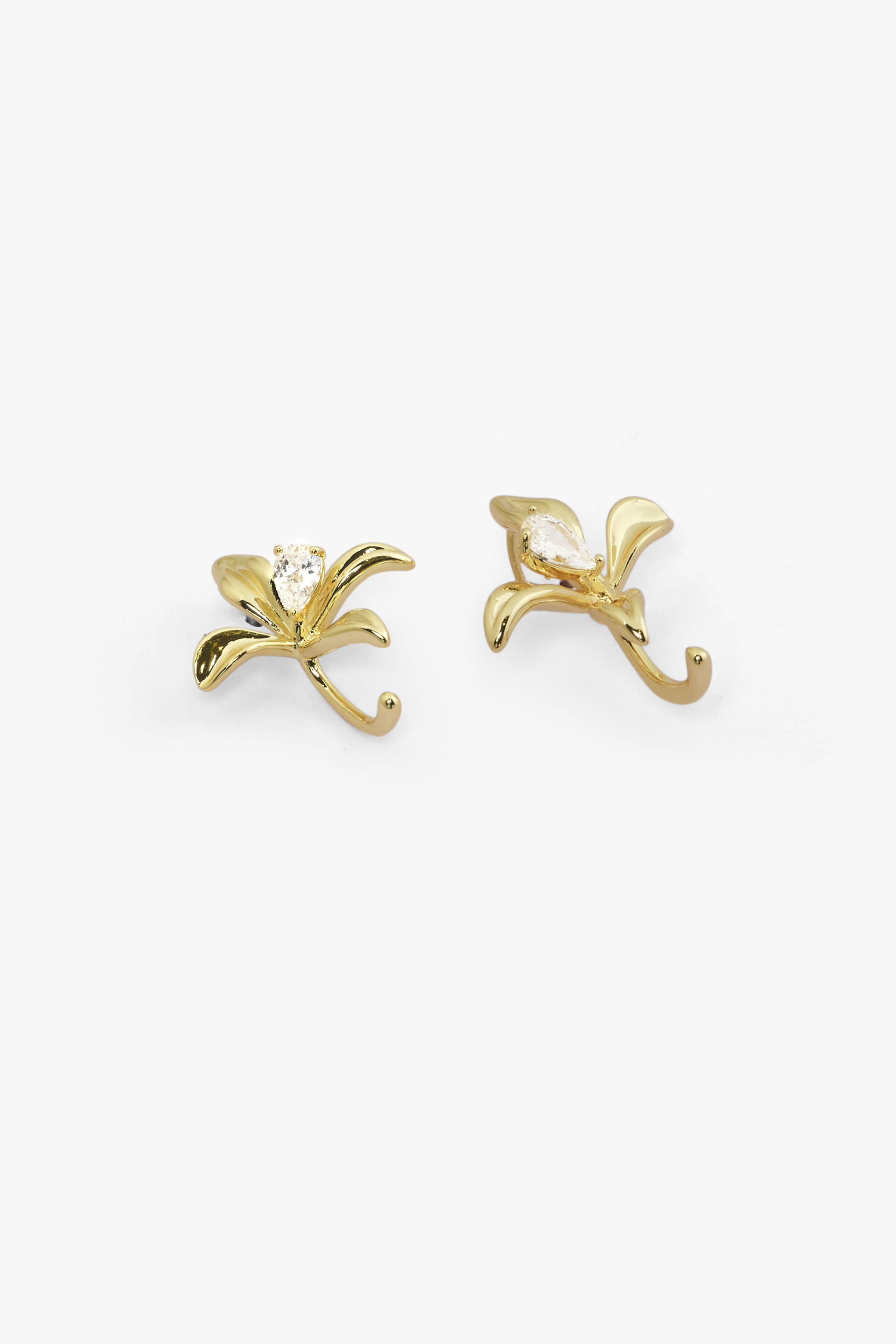 Gold Dragonfly Studs, , image 2